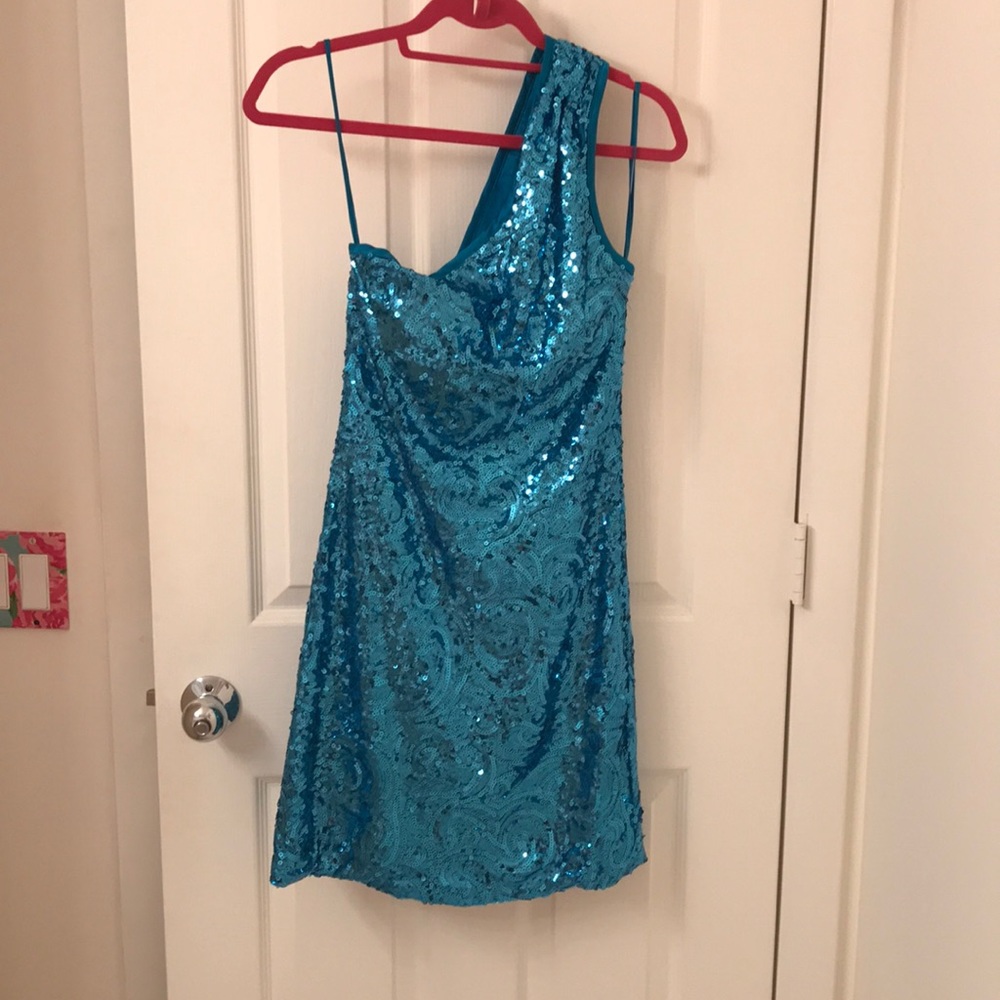 Turquoise Blue Cocktail Dress